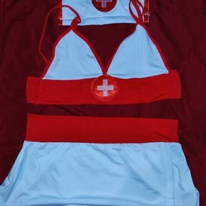 Nurse lingerie cosplay